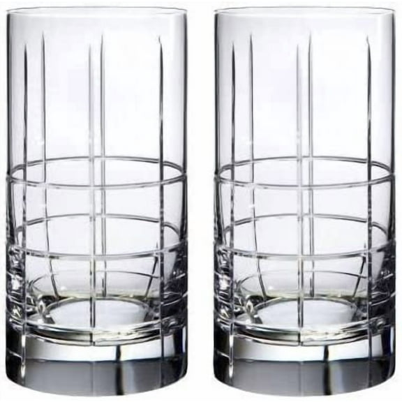 Orrefors Street Crystal Highball / Tumbler Glass (Set of Two)