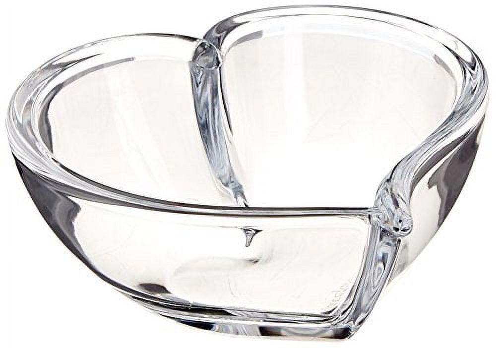 Orrefors 5" Heart-Shaped Crystal Glass Votive Holder