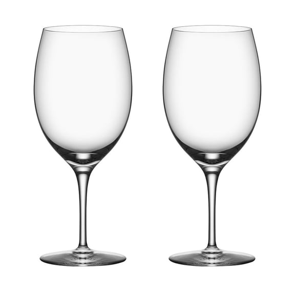 Orrefors Set of 2 Premier Cabernet Glasses