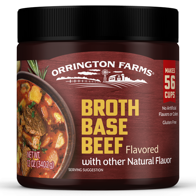 Orrington Farms Beef Flavored Broth Base & Seasoning Jar, Shelf Stable