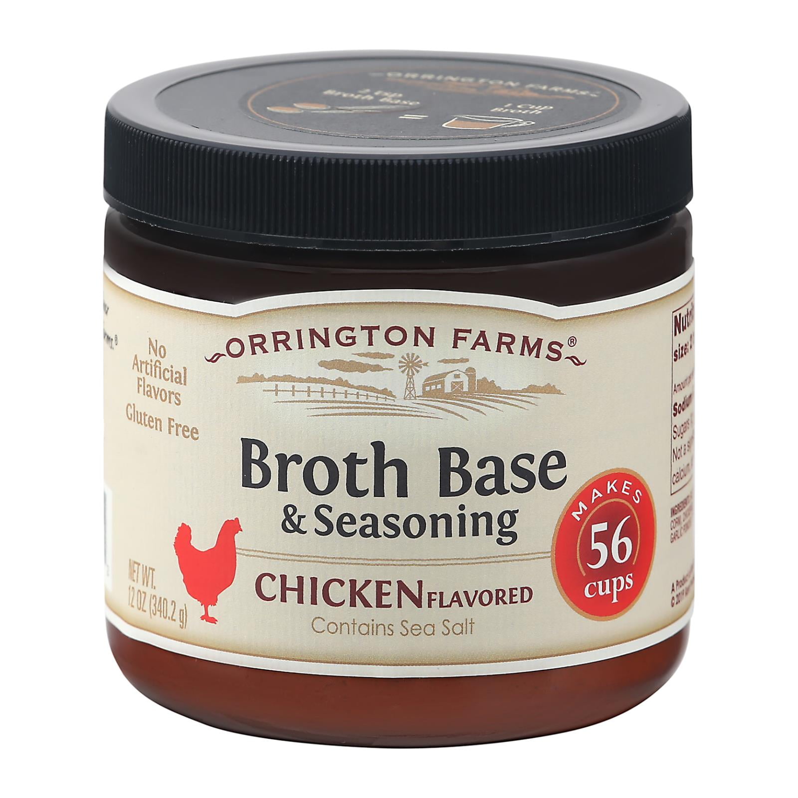 Orrington Farms Chicken Flavored Broth Base & Seasoning, 12 oz (Pack of