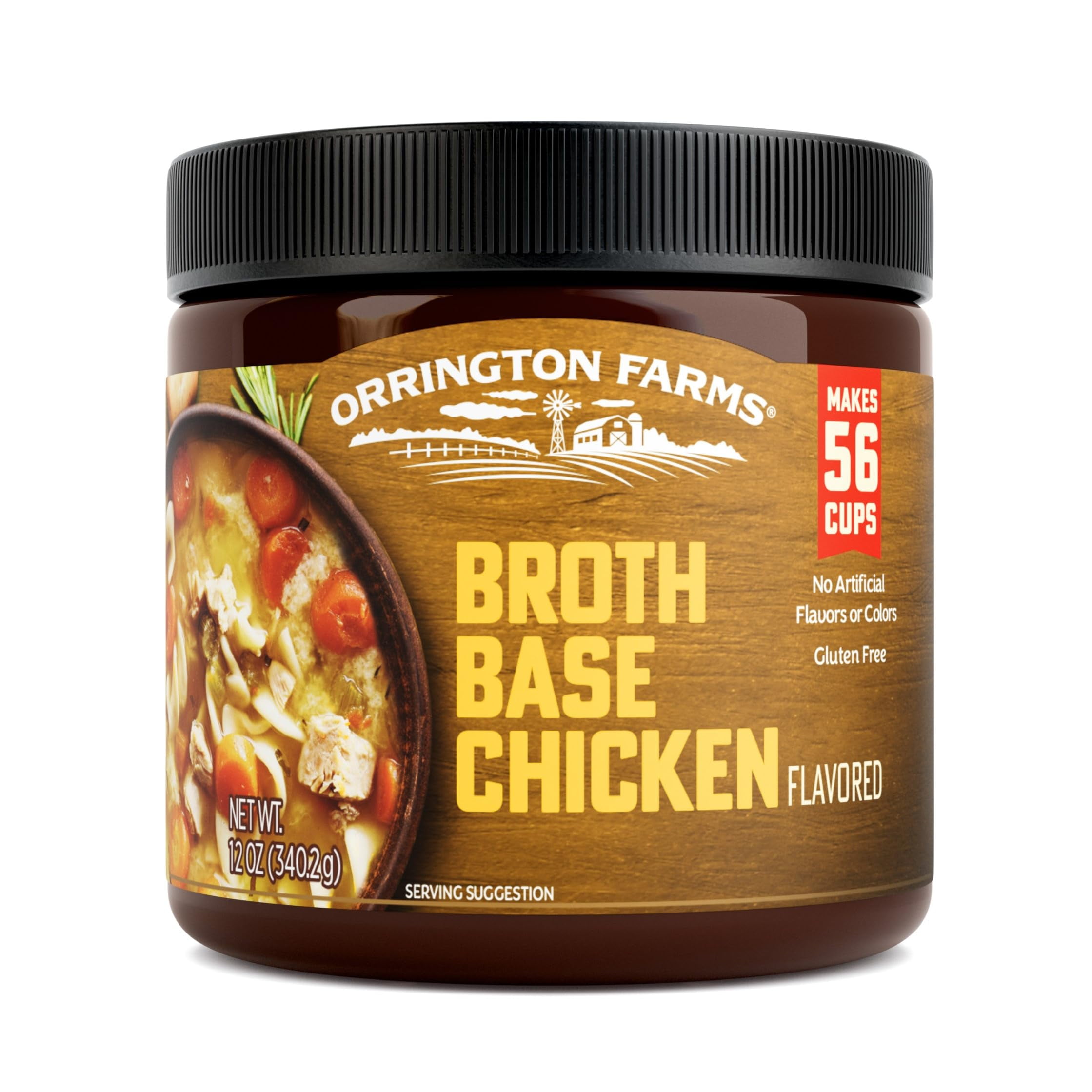 Orrington Farms Chicken Flavored CM31 Broth Base & Seasoning, 12Ounce