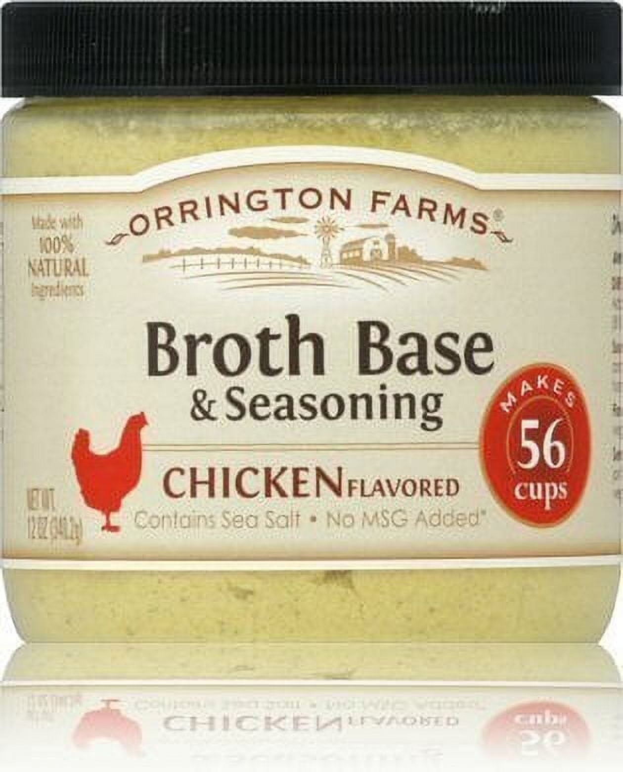 Orrington Farms Natural Chicken Flavored Broth Base3 (THREE) 12oz Jars