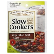 Orrington Farms Slow Cookers, Vegetable Beef Stew Seasoning Mix, 2.5 oz Packet