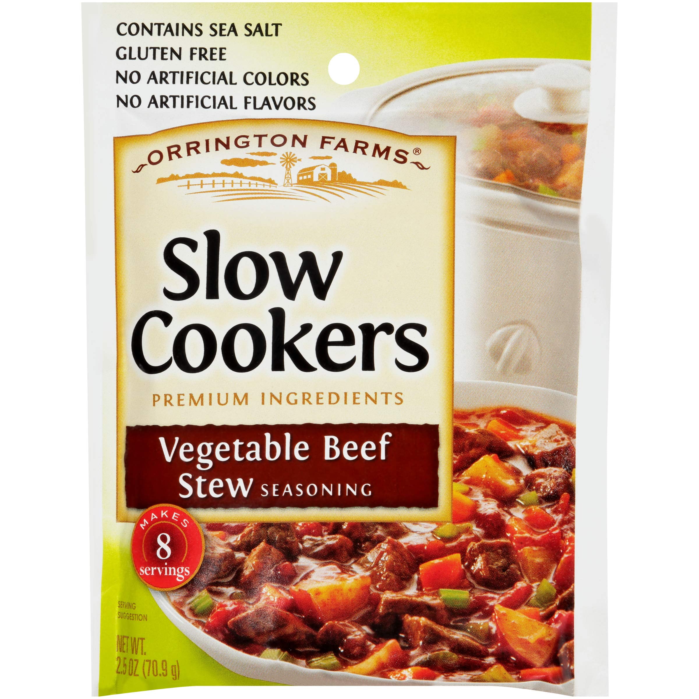 Orrington Farms Slow Cookers YPF5 Seasoning, Vegetable Beef Stew, 2.5