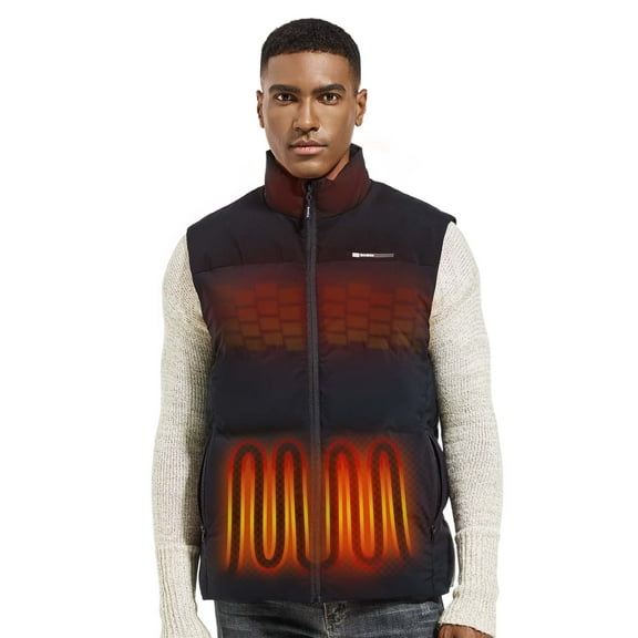 Orrnikko Heated Vest for Men with Stand Heated Collar XL