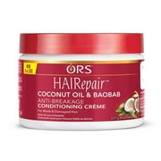 Ors Hairepair Coconut Oil Baobab Anti Breakage Conditioning Creme 8 Oz, Pack of 2