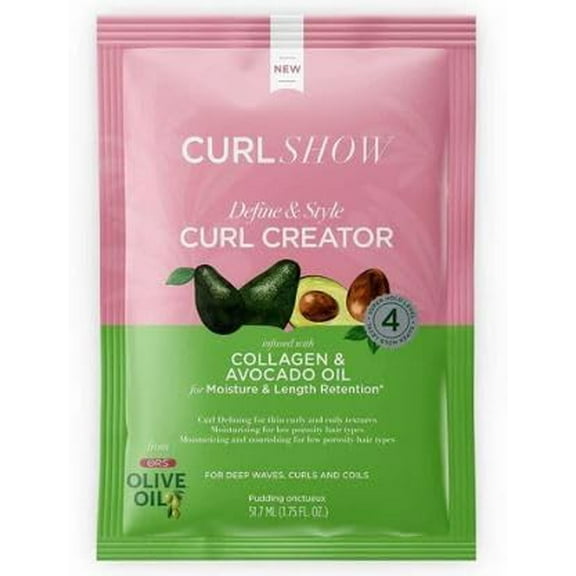 Ors Olive Oil Curlshow Curl Creator Collagen and Avocado oil, 1.75 Oz
