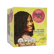 Ors Olive Oil Girls, Soft Curls No Lye Creme Texture Softening System Kit