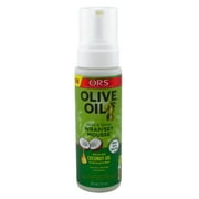 Ors Olive Oil Mousse Wrap/Set Hold & Shine Coconut Oil 7 Ounce 207ml Pack of 2