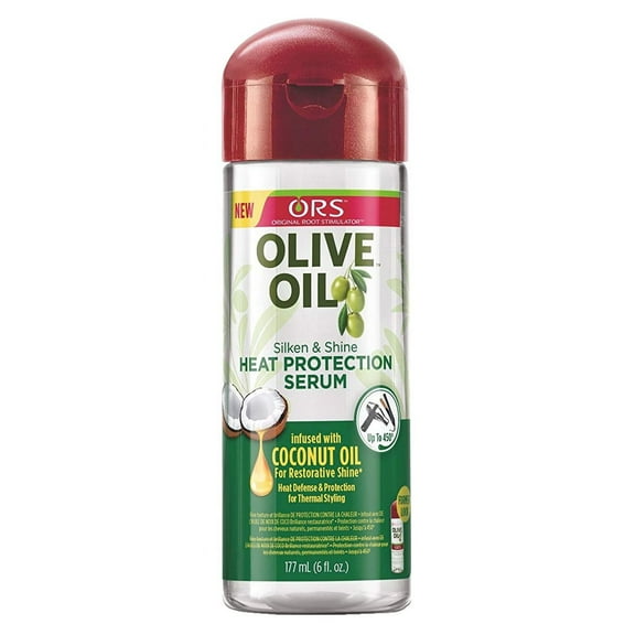 Ors Olive Oil Serum Silken & Shine Heat Protection 6oz (Pack of 3)