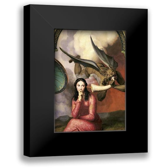 Orsel, Andre Jacques Victor 11x14 Black Modern Framed Museum Art Print Titled - Good and Evil (Detail)