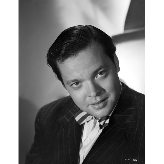 Orson Welles Posed in Black and White Photo Print (24 x 30)