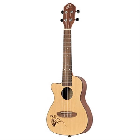 Bonfire Series Left-Handed Concert Acoustic-Electric Ukulele