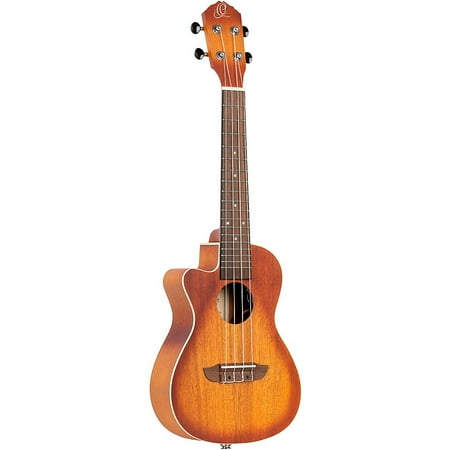 Ortega Earth Series RUDAWN-CE-L Left-Handed Acoustic Electric Concert Ukulele 2-Color Sunburst