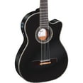 thumbnail image 1 of Ortega Family Series Pro RCE145BK Thinline Acoustic-Electric Nylon Guitar Gloss Black, 1 of 1
