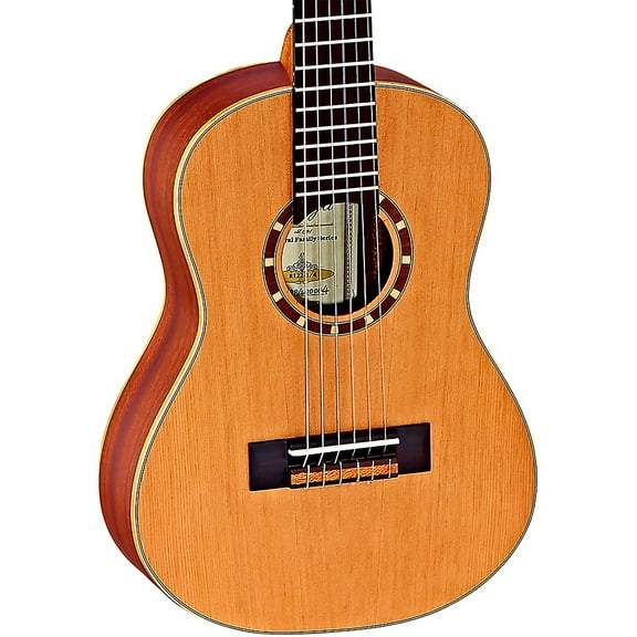 Ortega Family Series R122-1/4 1/4 Size Classical Guitar Satin Natural 0.25