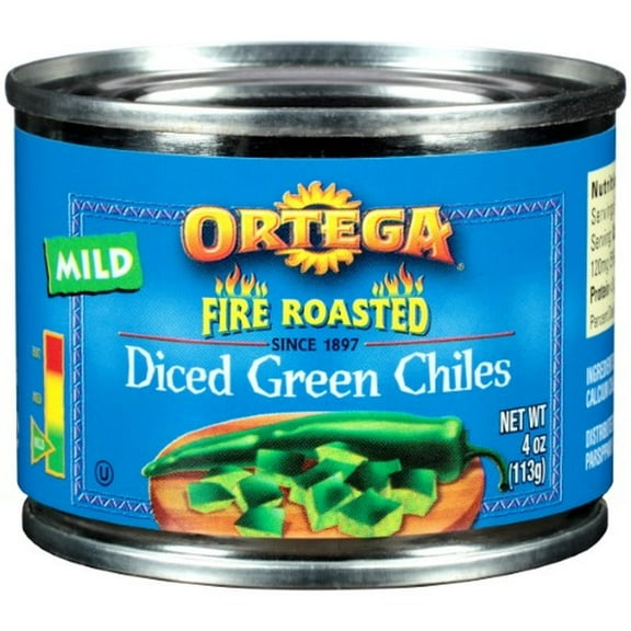 Ortega Fire Roasted Mild Diced Green Chiles (Pack of 8)