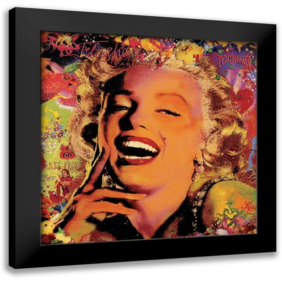 Ortega, Guillaume 12x12 Black Modern Framed Museum Art Print Titled - Marilyn I