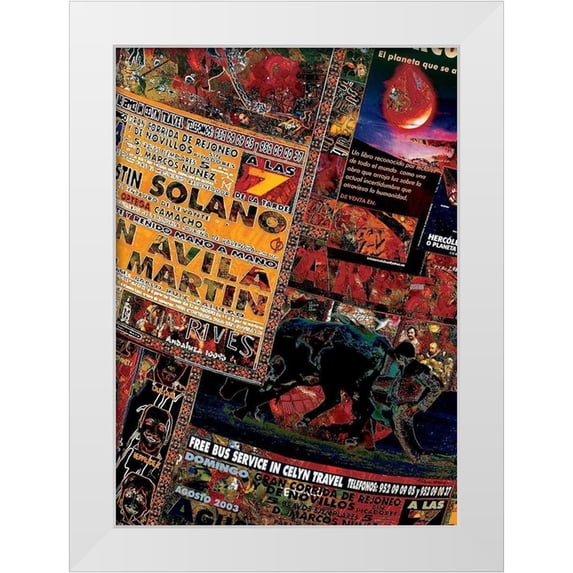 Ortega, Guillaume 14x18 White Modern Wood Framed Museum Art Print Titled - Duelo