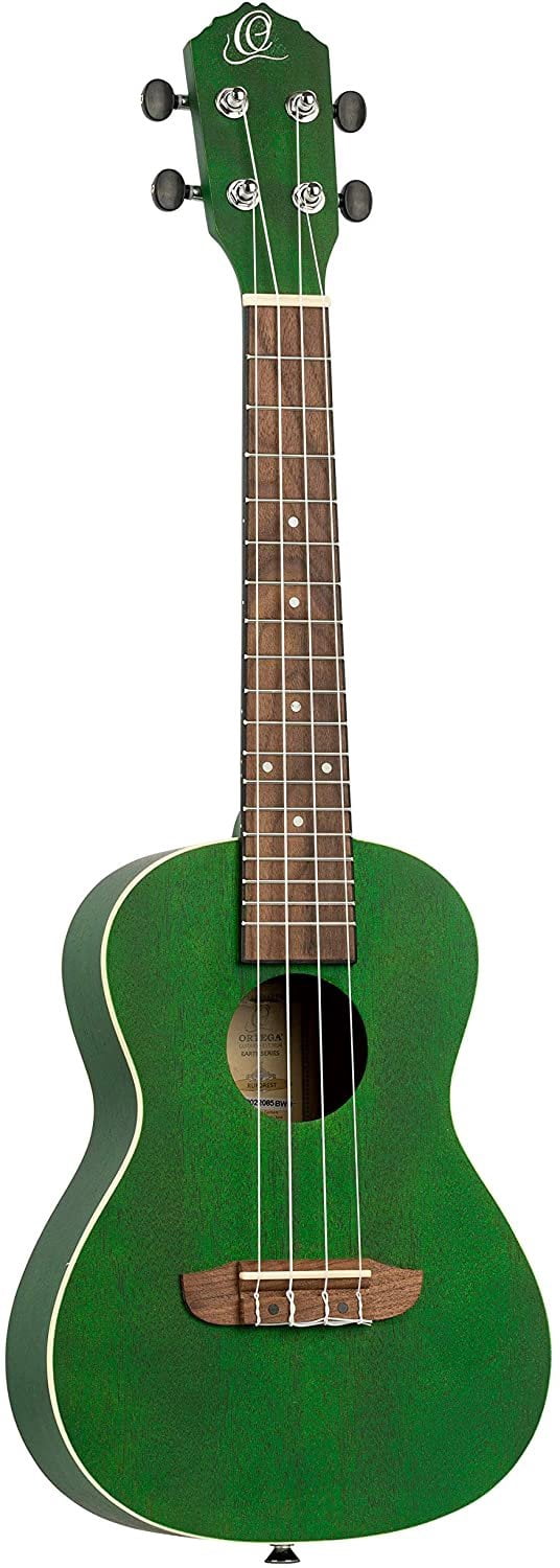 Ortega Earth Series RUFOREST Transparent Green Concert Size Okoume Wood Ukulele