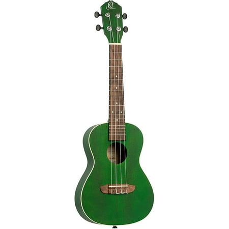 Ortega Earth Series RUFOREST Transparent Green Concert Size Okoume Wood Ukulele