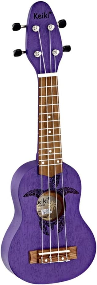 Ortega Guitars, 4-String Keiki Series Sopranino Ukulele with Turtle ...