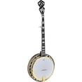 thumbnail image 1 of Falcon Series 5-String Flamed Maple Resonator Banjo with Bag, 1 of 4