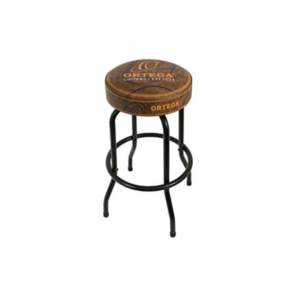 30" Bar Stool with Broad Padded Swivel - Steel Tube Framing with Footrest Ring