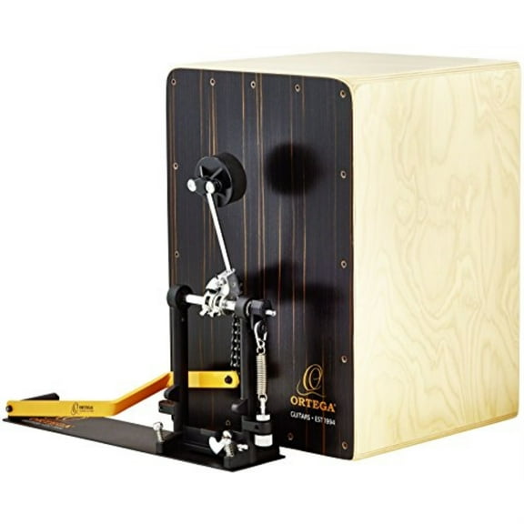 OSTBCJ-BU - Hands Free Percussion - Stomp Box Cajon Bundle Incl. Cajon, Right-Foot Pedal Plus 2 x Bags