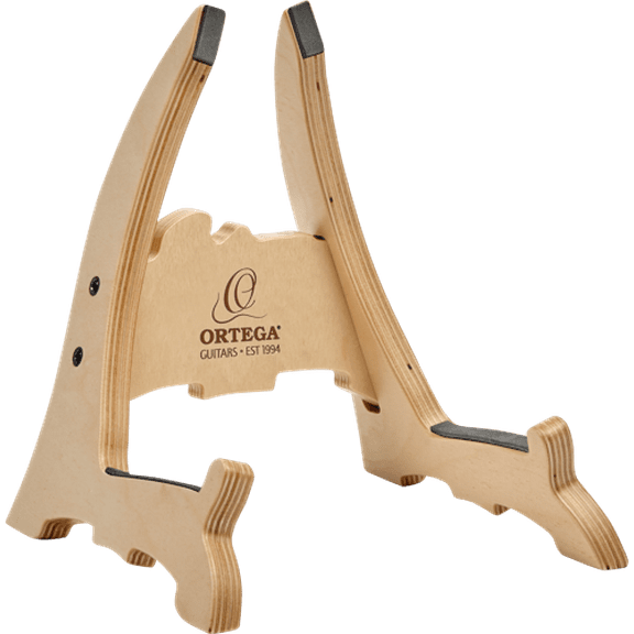 Ortega Guitars OWUS-2 Wooden Single Ukulele Stand, Birch Natural