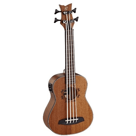 Lizard Series Fretless Acoustic-Electric Uke-Bass with Bag