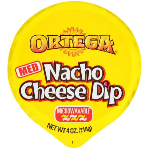 Ortega Medium Nacho Cheese Dip, 12 pack, 4 oz cups