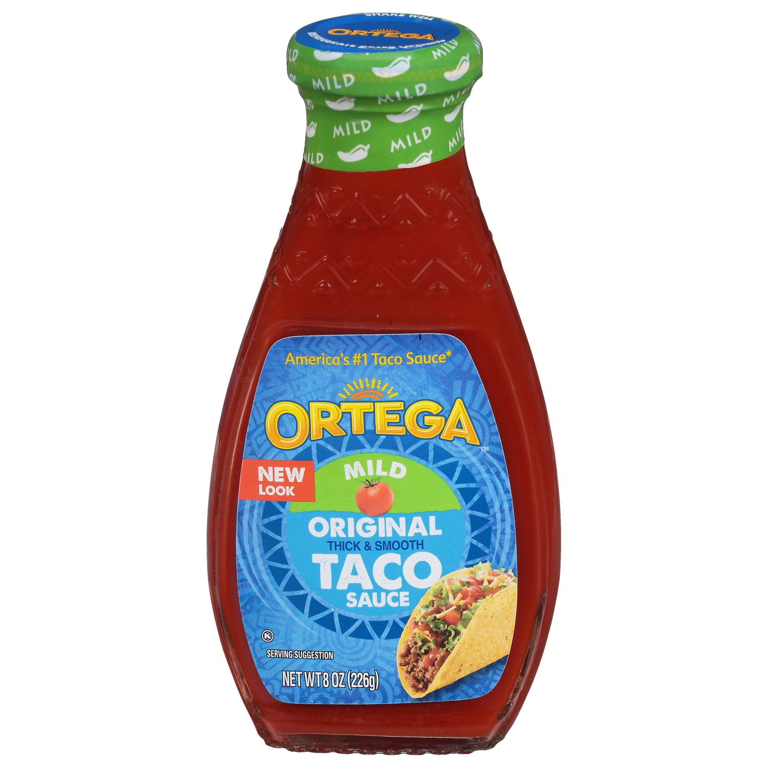 Ortega Original Thick and Smooth Mild Taco and Enchilada Chili Sauce, Kosher, 8 oz
