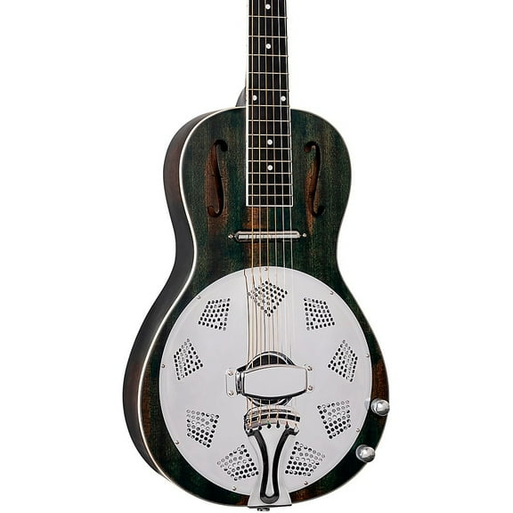 Ortega RRG30E Parlor Acoustic-Electric Resonator Guitar Denim