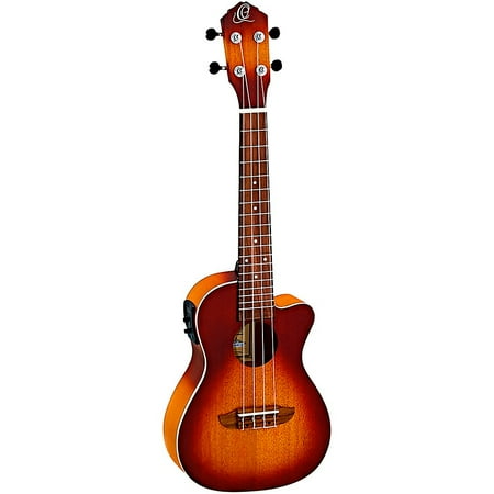 Ortega RUDAWN Earth Series Concert Ukulele Transparent Tequila Sunburst 2-Color Sunburst