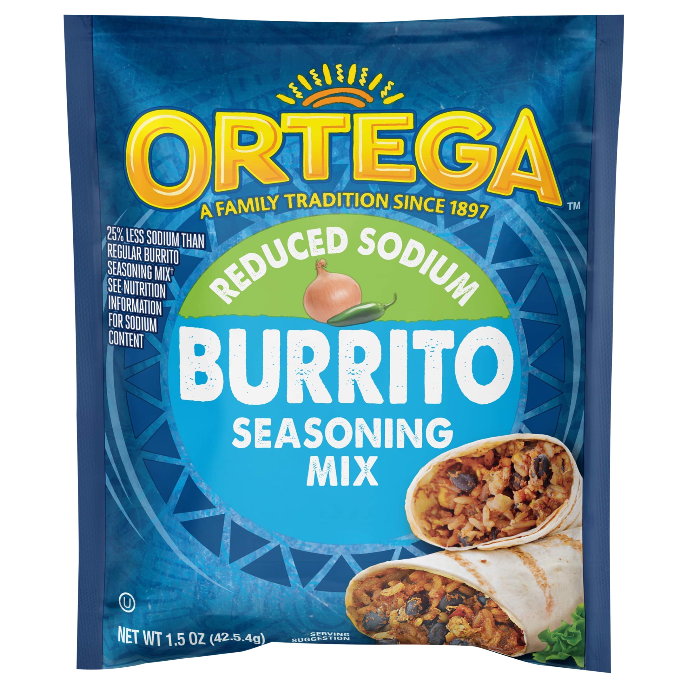 Ortega Reduced Sodium Burrito Seasoning Mix