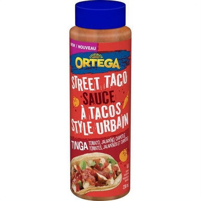 Ortega Street Taco Sauce, Tinga, Tomato, Jalapeno, Chipotle, 236ml/8 fl
