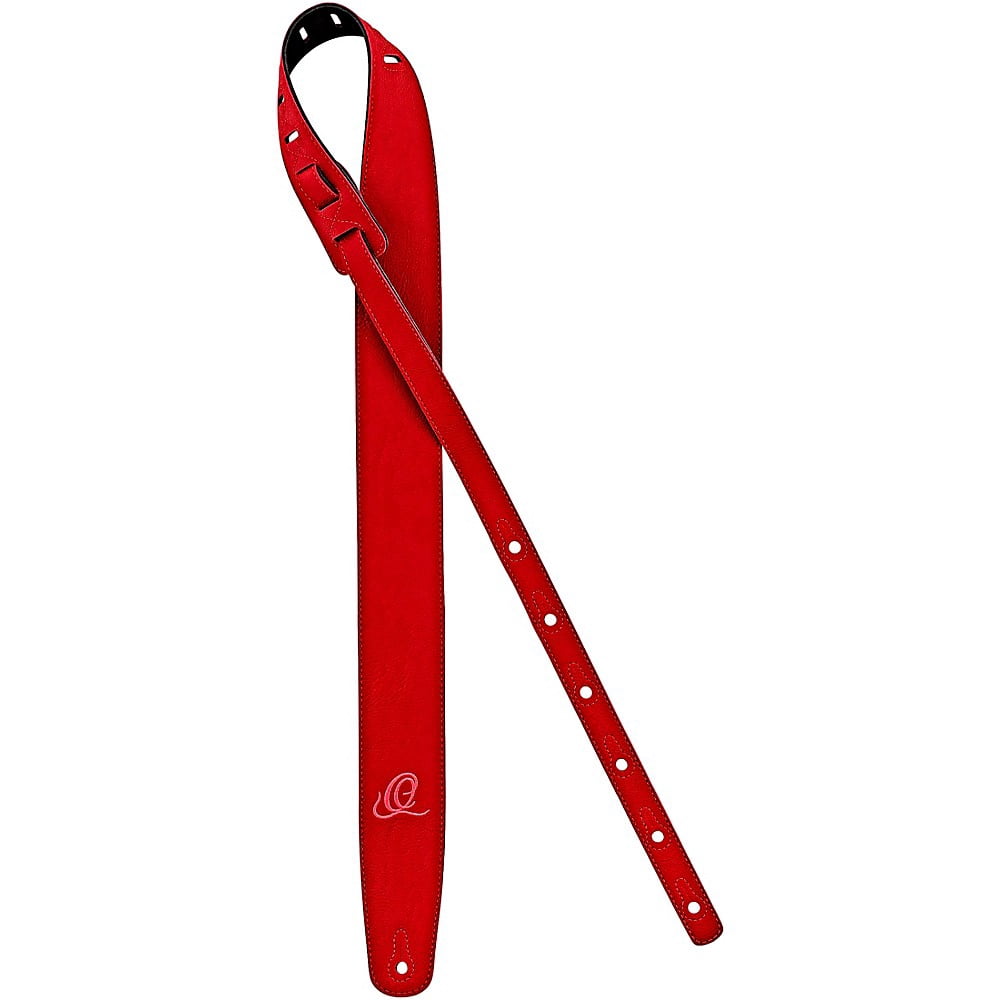 Ortega Vegan Series Guitar Straps Red 2.36 in.