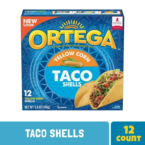 Ortega Yellow Corn Taco Shells, Kosher, 5.8 OZ Box