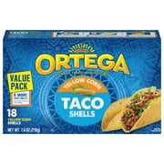 Ortega Yellow Corn Taco Shells&nbsp;Kit, Kosher, 7.4 oz, 18 Count