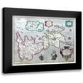 thumbnail image 1 of Ortelius 14x11 Black Modern Framed Museum Art Print Titled - Ancient Britain United Kingdom - Ortelius 1595, 1 of 5