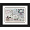 thumbnail image 1 of Ortelius 14x11 Black Ornate Wood Framed with Double Matting Museum Art Print Titled - Ancient Africa - Ortelius 1570, 1 of 4