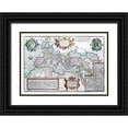 thumbnail image 1 of Ortelius 24x18 Black Ornate Wood Framed with Double Matting Museum Art Print Titled - Europe Roman Empire - Ortelius 1570, 1 of 4