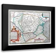 thumbnail image 1 of Ortelius 24x19 Black Modern Framed Museum Art Print Titled - Europe Dacia Moesia - Ortelius 1570, 1 of 5
