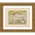 thumbnail image 1 of Ortelius 24x19 Gold Ornate Wood Framed with Double Matting Museum Art Print Titled - Bavaria Region Germany - Ortelius 1570, 1 of 4