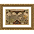 thumbnail image 1 of Ortelius, A. 18x13 Gold Ornate Wood Framed with Double Matting Museum Art Print Titled - Vera Totius Expeditionis Nautica, 1 of 4