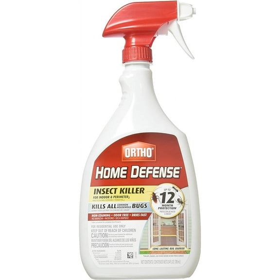 Ortho 0196410 Home Defense MAX Insect Killer Spray for Indoor and Home Perimeter, 24-Ounce Ant, Roach, Spider, Stinkbug & Centipede Killer2Pack
