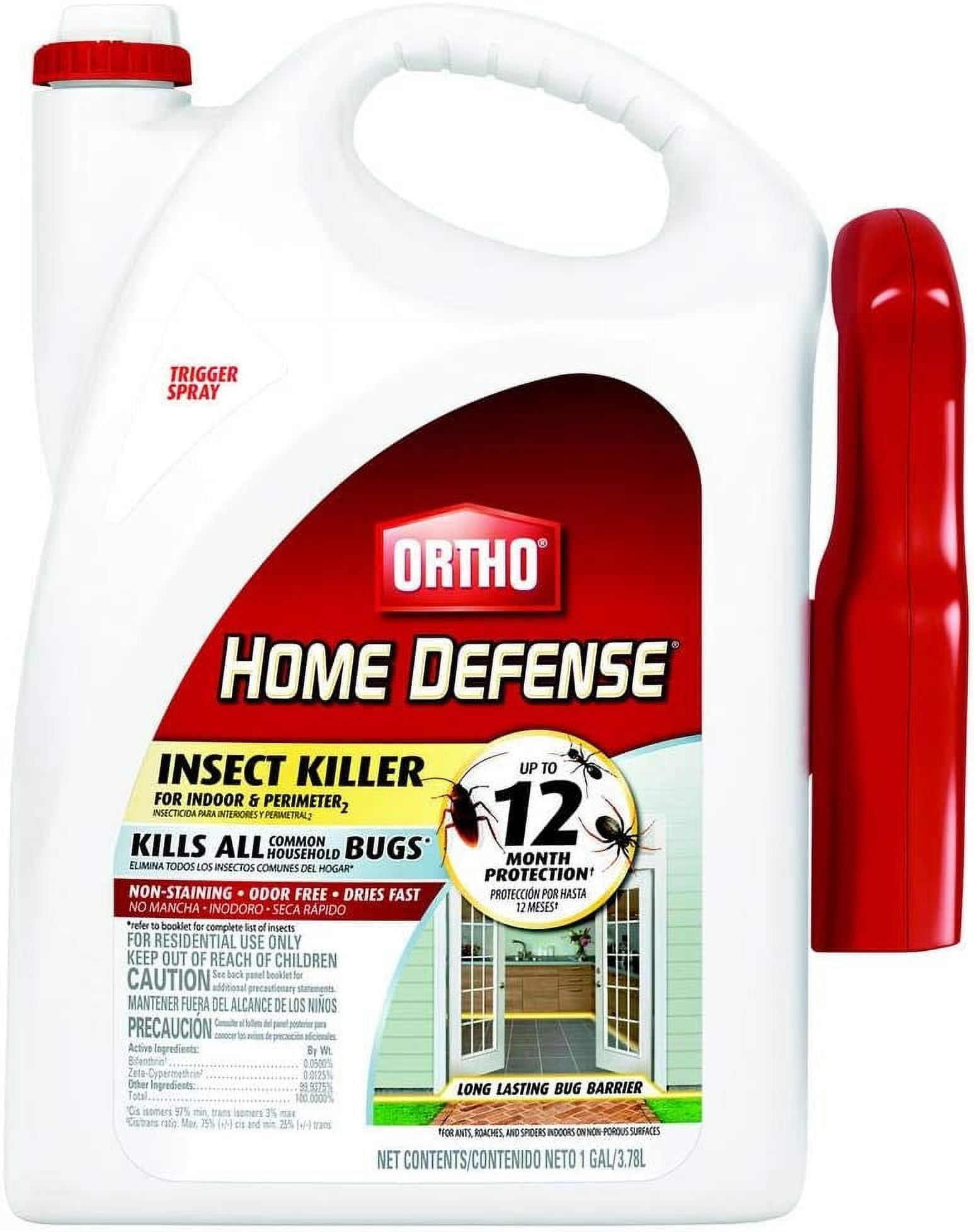 Ortho 0196710 Home Defense MAX Insect Killer Spray for Indoor and Home Perimeter, 1-Gallon (Ant, Roach, Spider, Stinkbug, & Centipede Killer)