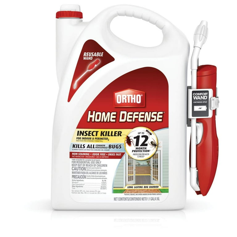 Ortho 0220910 Home Defense Insect Killer for Indoor & Perimeter2 with Comfort Wand Bonus Size, 1.1 GAL Ortho 0220910 Home Defense Insect Killer for Indoor & Perimeter2 with Comfort Wand Bonus Size, 1.1 GAL